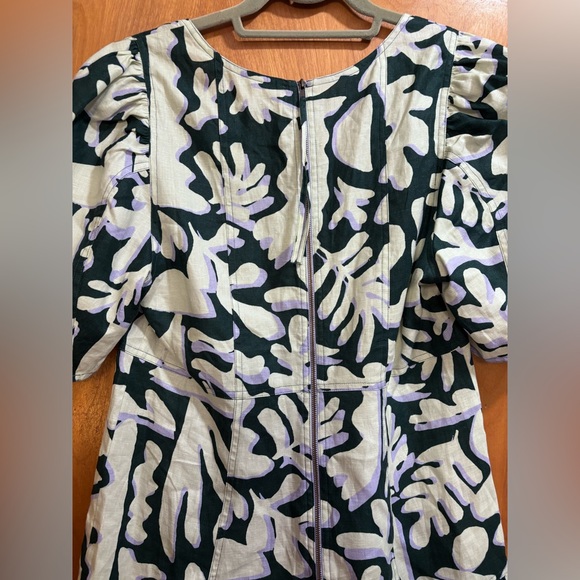 Marie Oliver green and White Temma Linen Dress - Picture 4 of 4